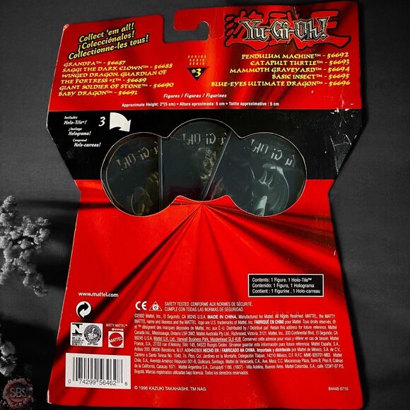 YuGiOh! Series 3 (3 PACK)- 2002 - Grandpa, Winged Dragon Mammoth New in Box - Picture 4 of 6